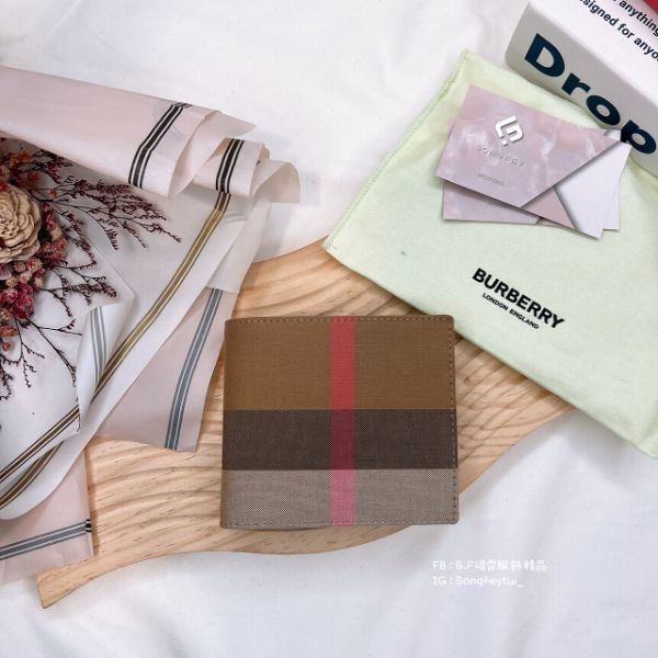 圖片  BURBERRY 經典格紋短夾(零錢袋)