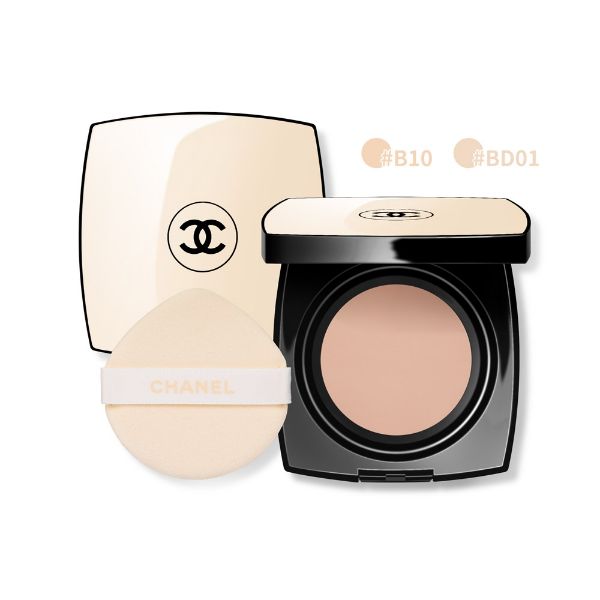 圖片 CHANEL 香奈兒彩妝 原生美肌精萃凝凍粉餅/氣墊粉撲 15g 米色方塊 #B10 自然偏白 - 隨身攜帶可替換蕊芯