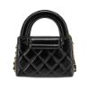 圖片 Chanel Kelly Nano 牛皮金釦迷你斜背包(AP3435-黑)