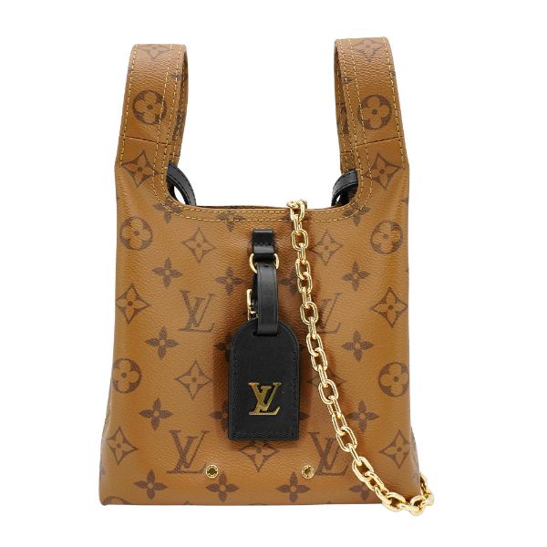 圖片 Louis Vuitton 展示品 Atlantis BB 帆布手提斜背包(M46816-卡其)