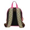 圖片 Gucci Ophidia 展示品 印花帆布牛皮飾邊手提後背包(547965-螢光粉)