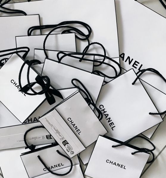 圖片 CHANEL 香奈兒美妝專用 加購專區 新舊紙袋 MINI/中號/大號 可加購緞帶