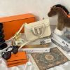 圖片 Hermes Halzan 22 MINI VEAU SWIFT 奶昔白銀釦