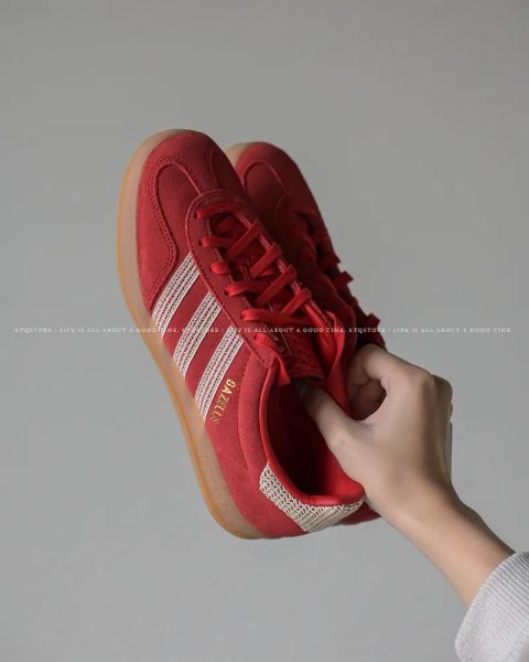圖片 KTQ STORE 現貨 Adidas Originals Gazelle 米紅色 編織 JI2756