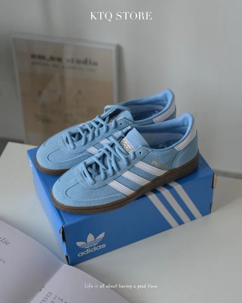 圖片 KTQ STORE 現貨 Adidas Originals Handball Spezial 天空藍 焦糖底 復古 麂皮德訓鞋 BD7632