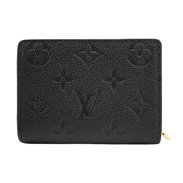 圖片 Louis Vuitton Clea 壓花牛皮拉鍊零錢短夾 (M80151-黑)