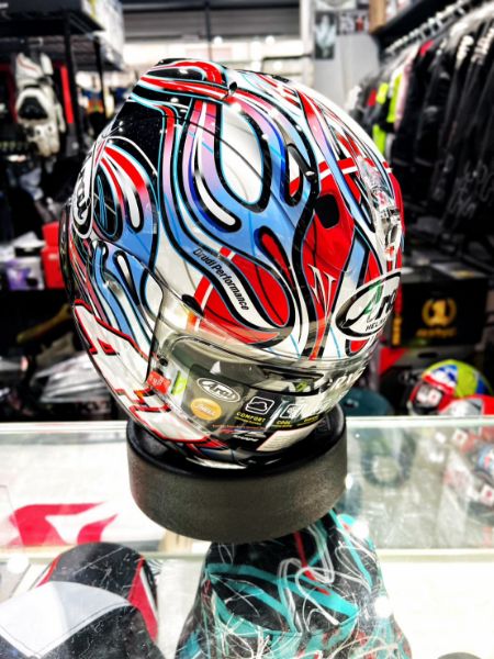 圖片 UPC騎士精品_台中店 Arai RX-7X HAGA 藍火 選手彩繪 安全帽 進口帽
