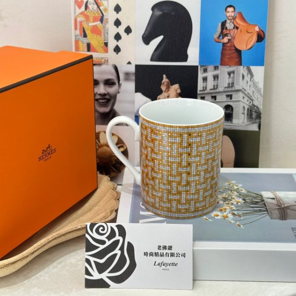 圖片 Hermès Mosaique au 24 金色馬克杯