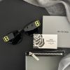 圖片 BALENCIAGA MONACO BB黑銀一字拉鏈卡包