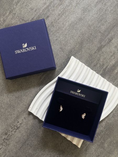 圖片 SWAROVSKI 施華洛世奇玫瑰金蝴蝶耳環