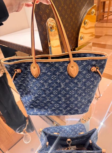 圖片 LV M13192 Neverfull MM 牛仔包