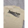 圖片 Balenciaga 巴黎世家 經典 可樂字母設計 米白色 女生 短袖T恤上衣