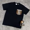 圖片 BURBERRY 經典口袋格紋 熱門款 黑色 短袖✅正品代購