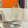 圖片 Hermès Halzan 22 MINI VEAU SWIFT 奶昔白金釦