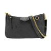 圖片 Louis Vuitton Easy Pouch On Strap 壓花牛皮拉鍊肩背斜背包(M80349-黑)