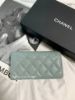 圖片 Chanel cf 天青色 淡金扣 信封中夾