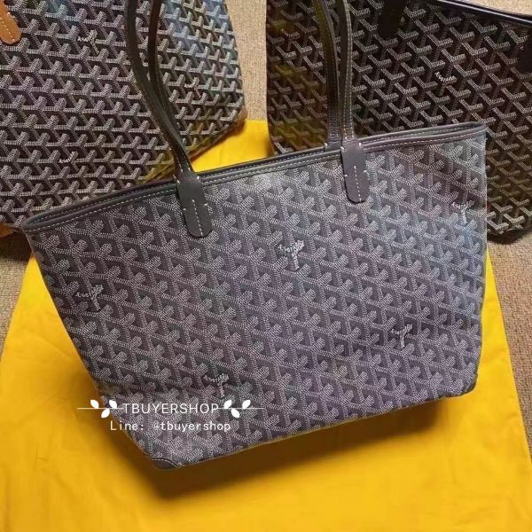 圖片 Goyard Artois pm 拉鍊款  灰色  底部加厚、版型更挺、日常通勤、很輕很能裝