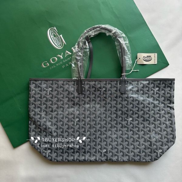圖片 Goyard 灰色 St Louis pm購物包 包身輕、超耐裝、出遊很方便、還很百搭