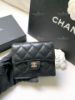 圖片 Chanel 經典黑牛金三折短夾 📦現貨