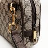 圖片 美國百分百【全新真品】Gucci 皮包 手拿包 GG 綠紅織帶 隨身包 歐洲精品 經典 logo印花 咖啡 CZ34