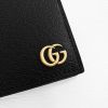 圖片 美國百分百【全新真品】Gucci 皮夾 短夾 皮革 專櫃精品 錢包 零錢袋 LOGO 金色/黑色 CJ17