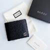 圖片 美國百分百【全新真品】Gucci 皮夾 logo 真皮 錢包 六卡 短夾 義大利製 專櫃精品 黑色 CC43
