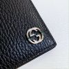 圖片 美國百分百【全新真品】Gucci 皮夾 logo 真皮 錢包 六卡 短夾 義大利製 專櫃精品 黑色 CC43
