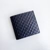 圖片 美國百分百【全新真品】Gucci 皮夾 經典滿版壓紋 logo 真皮 零錢袋 短夾 義大利製 專櫃精品 深藍 CC41