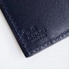 圖片 美國百分百【全新真品】Gucci 皮夾 經典滿版壓紋 logo 真皮 零錢袋 短夾 義大利製 專櫃精品 深藍 CC41