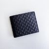 圖片 美國百分百【全新真品】Gucci 皮夾 經典滿版壓紋 logo 真皮 錢包 短夾 義大利製 專櫃精品 深藍 BK15