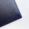 圖片 美國百分百【全新真品】Gucci 皮夾 經典滿版壓紋 logo 真皮 錢包 短夾 義大利製 專櫃精品 深藍 BK15