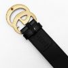 圖片 美國百分百【全新真品】Gucci 皮帶 寬身 雙面 復古 黃銅 歐洲精品 配件 logo印花 咖啡 CW62
