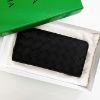 圖片 美國百分百【全新真品】BOTTEGA VENETA 真皮編織 長夾 BV 皮夾 配件 皮革 歐洲精品 黑色 CN44