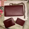 圖片 Gucci ‎772643 壓紋小牛皮 WOC 鏈帶包 Rosso Ancora 絕美暗紅色