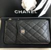 圖片 Chanel AP0225 O Miscellaneous 荔枝紋拉鍊卡片夾 黑金 