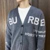 圖片 美國百分百【全新真品】Burberry 針織衫 V領 男款 歐洲精品 logo 長袖罩衫 外套 灰色 CX66
