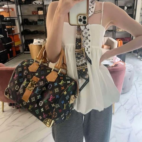 圖片 Lv 中古黑三彩波士頓包