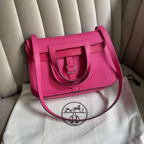 圖片 Hermes 玫瑰粉銀釦Halzan25