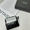 圖片 Chanel 24p 黑金 大雙c水鑽字母 豆腐錢包