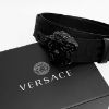 圖片 美國百分百【全新真品】Versace Jeans 凡賽斯 寬身皮帶 牛皮 歐洲精品 VJ 配件 黑色 DC33