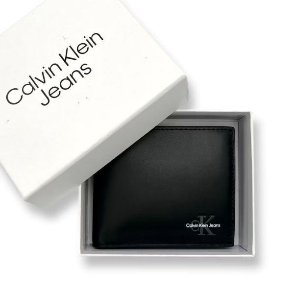 圖片 Calvin Klein 素面零錢袋短夾專櫃禮盒