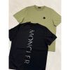 圖片 Moncler 經典 胸口小logo搭配背後字母設計 黑色 墨綠色 短袖T恤上衣