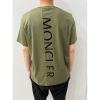 圖片 Moncler 經典 胸口小logo搭配背後字母設計 黑色 墨綠色 短袖T恤上衣
