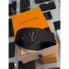 圖片 Louis Vuitton LV 霧黑頭搭配壓紋老花設計 男生 皮帶