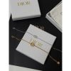圖片 Dior 經典CD logo設計 搭配圓圈 銀色、金色 手鍊