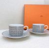 圖片 《Hermès 24K鎏金鍍白金咖啡杯套裝》