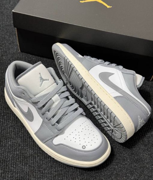 圖片 AIR JORDAN 1 LOW VINTAGE GREY 白灰 奶油底  53558-053