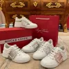 圖片 Roger Vivier 銀色裝飾水晶方釦皮革運動鞋 女款 Viv Skate EU 35.5/38