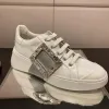 圖片 Roger Vivier 銀色裝飾水晶方釦皮革運動鞋 女款 Viv Skate EU 35.5/38