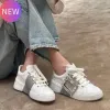 圖片 Roger Vivier 銀色裝飾水晶方釦皮革運動鞋 女款 Viv Skate EU 35.5/38